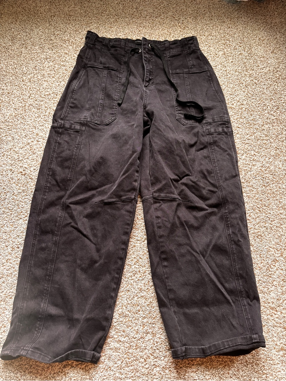 Women's Risen Barrel jeans in Black